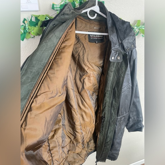 Vintage Wilson Leather Trench Coat - Picture 2 of 4